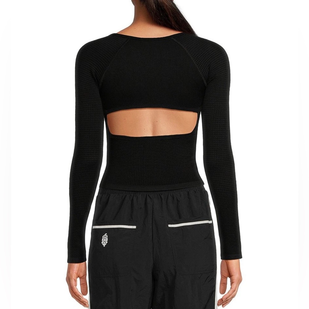 Free People Black Long Sleeve Top NWT